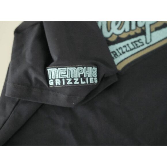 NBA MEMPHIS GRIZZLIES SCRIPT TAIL WOMEN'S SINGLE JERSEY BOXY TEE CROP TOP S - Picture 8 of 10